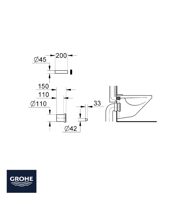 Accesorio para bombas de agua Ref Grohe 46090000